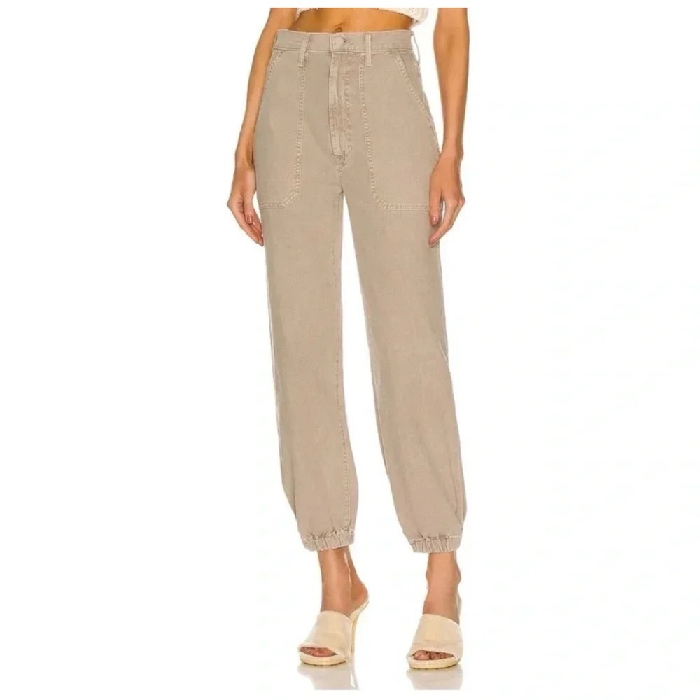 MOTHER Denim Tan Joggers - Sz 27